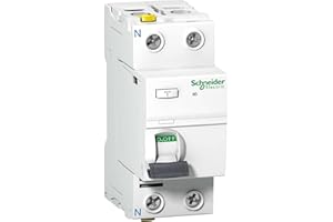 Schneider A9Z21263 Fehlerstrom-Schutzschalter iID, 2P, 63A, 30mA, Typ A, Black