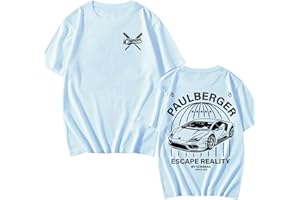 OUHZNUX Herren- Und Damen-T-Shirts, Ic-ri-max Bedrucktes Kurzarm-T-Shirt, Einfaches YouTube-gedrucktes, Übergroßes Sommer-T-Shirt, Unisex-Hip-Hop-Freizeit-T-Shirt, XS-3XL