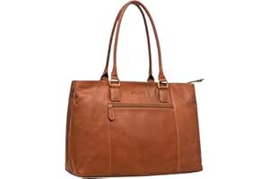 STILORD 'Marika' Bolsa Portátil 15,6 Aduanas Cuero Dames Maletín Cuero Grande Damas Bolsa Hombro Oficina Bolso Cuero Genuino Vintage