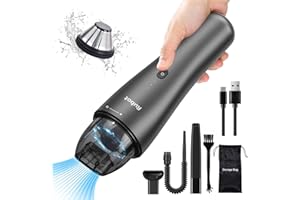 ‎RUBOT RUBOT Handstaubsauger akku handstaubsauger Kabellos 6500Pa Triple Filter Starke Saugkraft Mini Staubsauger Leicht 0,6kg USB Wiederaufladbar mit Mehreren Aufsätzen für Auto/Tierhaare/Haus