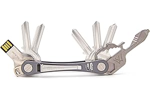 Yotei Spirit® Kompaktowy organizer na klucze – inteligentny breloczek do kluczy z USB i kluczem wielozadaniowym