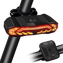 Feu Arrière Vélo Intelligent ONVIAN - Clignotants, Alarme Antivol - Rechargeable USB
