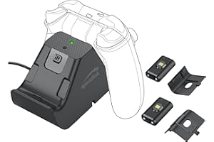 Speedlink JAZZ USB Charger Caricabatteria e Batteria per di 2 Controller Xbox Series X/S, Nero