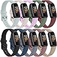 10 Pack Bands for Fitbit Inspire 3 Bands for Women Men, Soft Silicone Bands Adjustable Sport Replacement Straps for Fitbit Inspire 3 Fitness Tracker