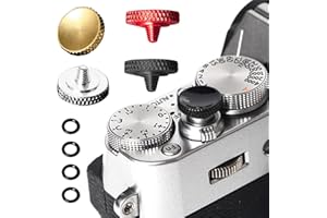 ATMWM 4 Stücke Universal Auslöseknopf für Kameras, Konkaver Kamera-Auslöser aus reinem Kupfer Fuji X100, auslöseknopf Fuji, Kompatibel mit Leica Hasselblad, Nikon,Canon