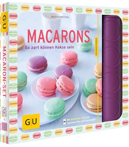 Qaestuan 22-teiliges Macaron Backset – Silikonmatte Mit 48 Mulden, Spritzbeutel & 12 Tüllen, Antihaft, Bis 240°C Hitzebeständig