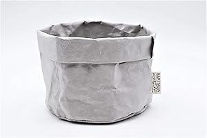 B&P Italia SACCHETTO portapane STOCKHOLM fibra di cellulosa, grigio, Diametro 19x12cm