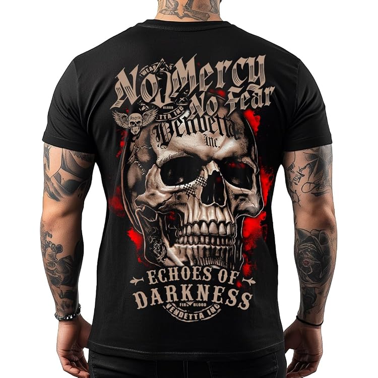 T-shirt Homme Vendetta Inc. Motif "Creepy Clown" - Noir, Col Rond, Manches Courtes, Taille Athlétique, Neuf Avec étiquettes