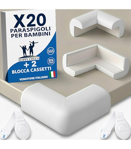 20 Pezzi Paraspigoli per Bambini,Paraspigoli per Forma del Cucciolo