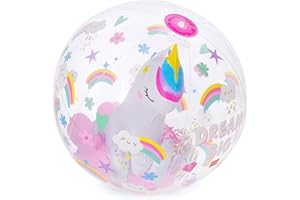 Legami - Palla da Spiaggia Gonfiabile, Beach Ball, Pallone Gonfiabile in PVC, Morbido per Bambini, Palla Gonfiabile per Feste Mare, Gonfiabile per Giocare Calcio Pallavolo, Diametro 40 cm