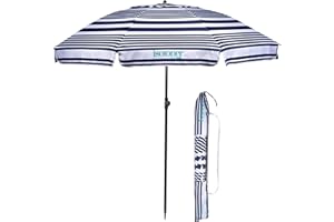 Isotoner Parasol de plage anti-uv upf50+, résistant au vent