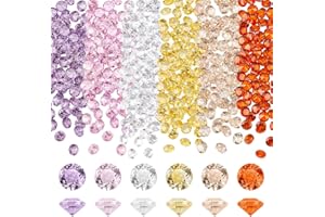 PH PandaHall 300pcs 6 Colors Cubic Zirconia Stone, 2mm Grade A Faceted CZ Diamante Rhinestone Gems Small Zirconia Gems Cabochons Loose Stones for Ring Earring Bracelet Nail Art DIY Jewellery Making