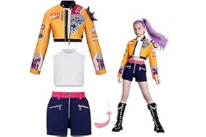 ZHOAOUAO Anime Cosplay Kostüm, Anime Charaktere Cosplay Kostüm für Kinder, Popsänger Idol Bühne Rollenspiel Outfits Halloween Cosplay Kostüme für Kinder