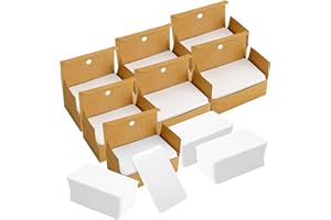 YKUKIZEE 1000PCS White Blank Business Cards, 8.9 x 5.2cm Blank Kraft Paper Cards, DIY Flash Cards for School Home Activity Shorthand Study Memory