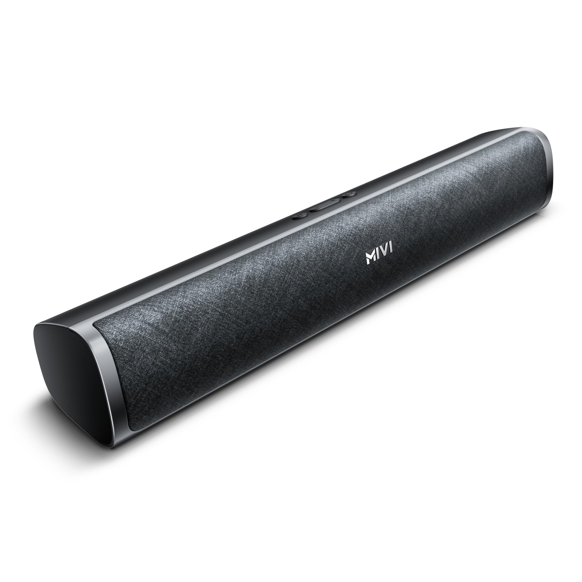 Mivi Fort Q26 Soundbar with 26W Bluetooth Speakers Soundbar, 2.0 Channel with 2 in-Built Full-Range Speakers, Multiple Input Modes, 6H Playtime, 2500mAh, Made in India Sound bar for TV