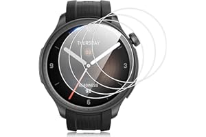 Vauki 4 sztuki osłony ekranu do Amazfit Balance szkło hartowane 9H twardość szkło odporne na zarysowania HD przezroczysta folia ochronna bez pęcherzyków do Amazfit Balance