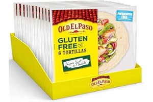 Old El Paso Gluten Free Tortilla Wraps 216g(Pack of 12)