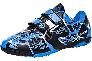 CERYTHRINA Chaussures de Football Enfant Garçons Filles TF FG/AG Chaussures de Football en Plein Air Adolescents Légères Chaussures d'Entraînement Professionnelles Compétition Athlétisme