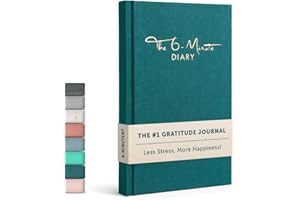 URBESTSELF The 6-Minute Diary (Le journal de 6 minutes en anglais) | 6 Minutes a Day for More Mindfulness, Happiness and Productivity | A Simple and Effective Gratitude Journal (Pétrole)