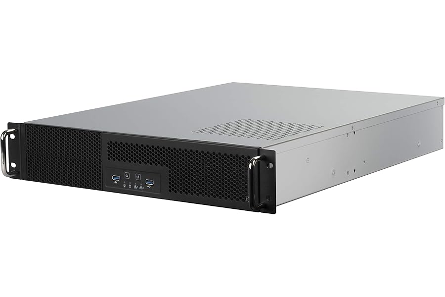 SilverStone Technology RM23-502, 2U dual 5.25" drive bay ATX rackmount industrial storage server chassis with USB 3.1 Gen1 interface, SST-RM23-502