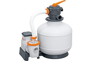 Bestway Flowclear Sandfilteranlage mit Zeitschaltuhr 8.327 l/h, 280 W, Weiß