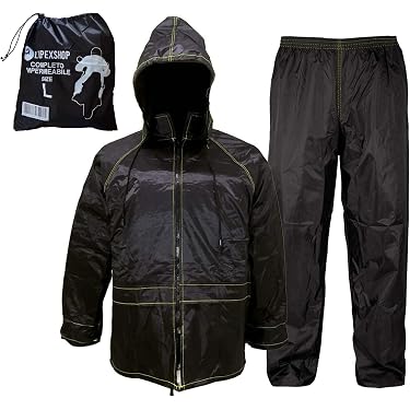 Tuta Antipioggia Moto Uomo Tuta Antipioggia Moto Vhersily - Giacca Bomber E Pantaloni, Traspirabile, Per Tutte Le Stagioni E Attività Outdoor
