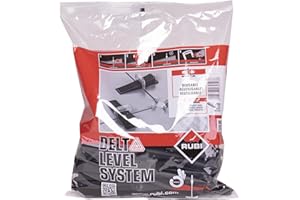 RUBI 3952 | Cuñas de Nivelación para Azulejos | 100 Unidades | Cuñas para Alicatar Cerámica | Para Formatos de 30x30 cm y Superiores | DELTA LEVEL SYSTEM N (B-100 UN)