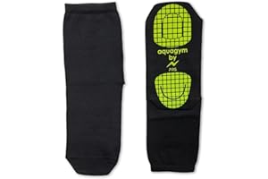 PRS Calze Piscina Antiscivolo Acquagym Donna Bambino Uomo, Calzini Igienici Anti Verruche Unisex Neri