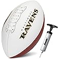 Franklin Sports NFL Autograph Football - Official Size White Panel Souvenir Football for Autographs + Signatures - NFL Team Fan Shop Memorabilia Football for Display