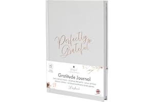 Gratitude Journal - For Gratitude and Daily Reflections - Selfcare Journal for Women and Teenagers - Reduce Stress and Overwhelm. Dove Grey by Perfect Planner Company