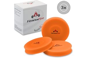 FITNESSFIRE Set di 3 mini frisbee, il piccolo disco da frisbee, volerà oltre 60 metri di distanza. Il nuovo sport di tendenza, alternativa al normale sport di parrucchiere