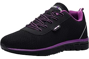 LARNMERN Sicherheitsschuhe Damen Leichte Arbeitsschuhe Herren rutschfest schutzschuhe Atmungsaktive Stahlkappe Arbeits Antistatisch Schutzschuhe