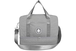 FANDARE 3 in 1 Borsa da Viaggio Palestra Borsa a tracolla Vacanza Zaino per Uomo/Donna Borsone Palestra per Viaggi Palestra Shopping Nuoto Allenarsi con Scarpe Scomparto