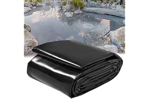 DMCHENGMA Revêtement de Bassin en PEHD Souple de 5mil, Film imperméable et résistant pour sous-Couche de Piscine, bâche de Toit, Jardin et Petits bassins.(5x7m)