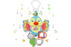 WolinTek Bambino Giocattoli per Passeggino, Neonato, Sonaglio Appeso per Carrozzina, Letto, Morbidi, Miglior Regalo, 0-36 Mesi (Uccello)