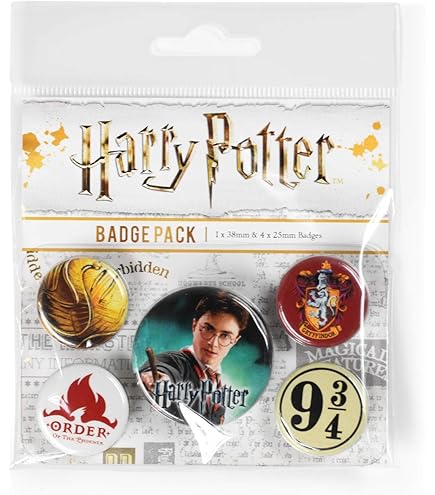 ROKZELT Lot De 4 Broches Amusantes Pour Les Fans De Harry, Pin's