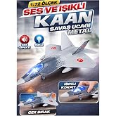 LRS STORE 1:72 Metal KAAN Savaş U&ccedil;ağı, Sesli Işıklı &Ccedil;ek Bırak Oyuncak, Ger&ccedil;ek&ccedil;i Model Jet U&ccedil;ak LRS79898799852006550