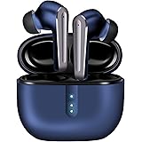 ssouwao Bluetooth Kopfhörer in Ear, Kopfhörer Kabellos mit 4 Mikrofonen für klarere Anrufe, Auto Pairing, Touch Steuerung, tr