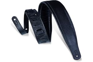 Levy's Leathers PM32-BLK - Correa para guitarra de cuero (acolchado), color negro