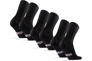 DANISH ENDURANCE Diabetic Socks for Men, Soft Grip Non Elastic Bamboo Socks, Non Binding Top for Swollen Feet and Ankles, Unisex, 3-Pack