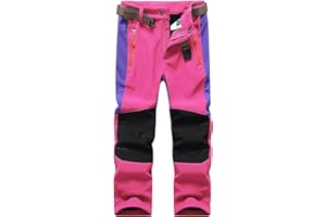 DAFENP Pantaloni Neve Trekking Bambino Impermeabili Sci Traspirante Softshell Invernali Pioggia Escursionismo Ragazze Ragazzo