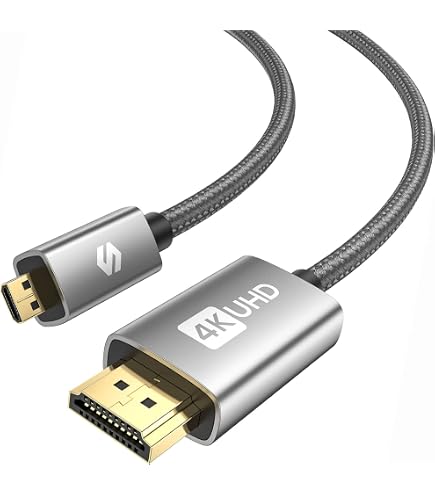 LogiLink HDMI Auf Micro-HDMI Kabel 1 M – High Speed Mit Ethernet, Vergoldete Kontakte, 4K-fähig