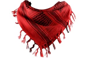 FOCUHUNTER Shemagh Schal Military Tactical Desert Keffiyeh Schal Head Neck Schal Baumwolle 43x43 Zoll Bunte arabische Schals Wrap mit Quaste für Männer & Frauen