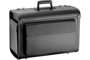 Bowatex Akten Pilot Case 51 x 36 x 23 Large Black Board Hand Luggage D & N, black, Pilot case