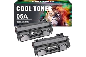 Cool Toner Lot de 2 Cartouches de Toner de Rechange pour HP 05A CE505A 05X CE505X Laserjet P2030 P2035 P2035N P2050 P2055 P2055D P2055DN P2055X Noir
