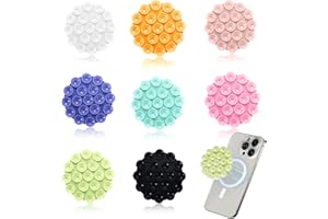 Elegance-go Silicone Ventouse Téléphone,8 Pièces Rond Support Telephone Ventouse Portable Ventouses en Silicone Support De Coque De Téléphones pour Téléphone Vidéos Selfies