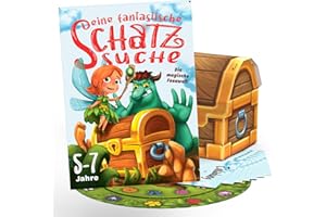 Deine fantastische Schatzsuche – Schnitzeljagd Spiel für 1 bis 7 Kinder von 5 bis 7 Jahren – Komplettset/Kindergeburtstag Spiele/Schnitzeljagd Kinder - Die magische Feenwelt