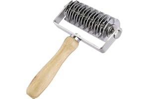 GuDoQi Pizza de Acero Inoxidable Rodillo Pastel Pastas Para Pizza y Pastelería