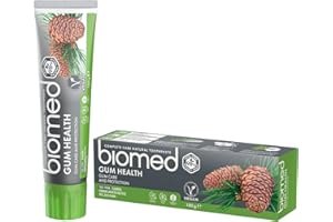BIOMED Dentifrice Gum Health pour des gencives saines - dentifrice blanchissant sans fluorure et 98% naturel - saveur menthe légère - paquet de 100g