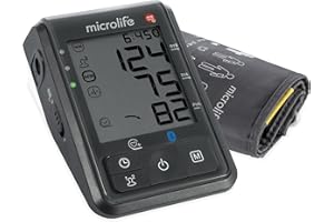 Microlife - Tensiomètre Bras BP B6 Connect - Connecté Bluetooth/USB, MAM & AFIB, Détection Risques AVC, Validé Cliniquement, 22-42cm, 2 Utilisateurs x 99 mem, Garantie 5 ans